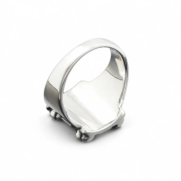 Bague croix tête de mort