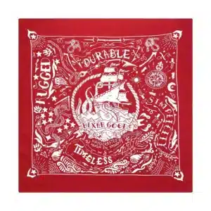 Bandana navire pirate - Rouge