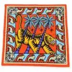 Bandana rétro orange tête de mort - Orange