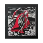Bandana tête de mort biker - Faucheuse rouge
