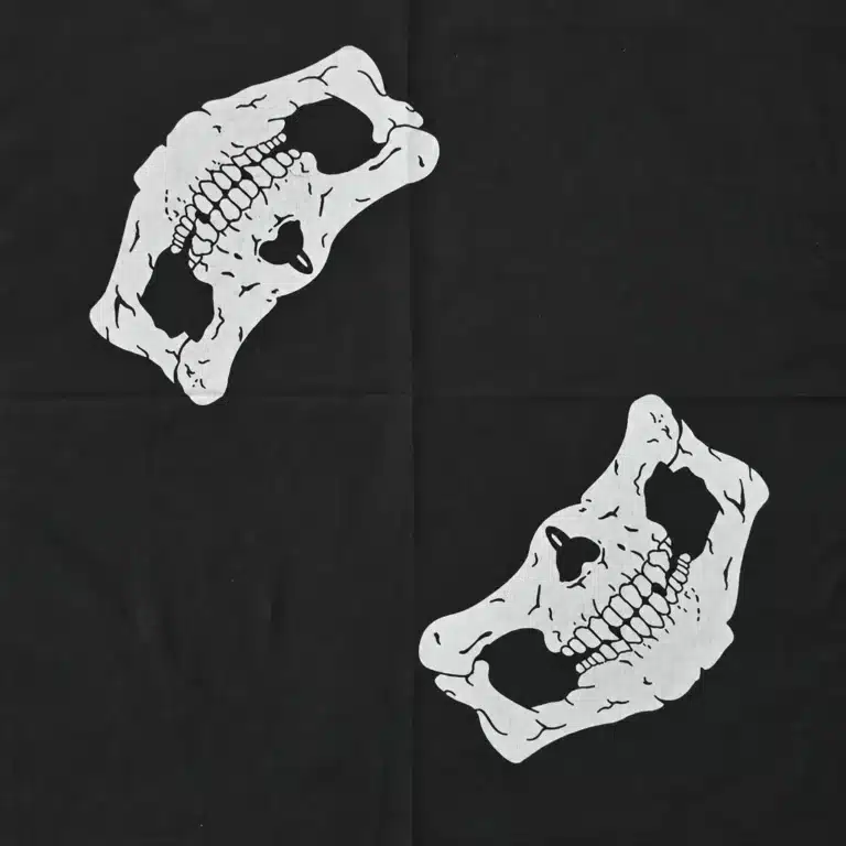 Bandana tête de mort biker - Crânes fragmentés