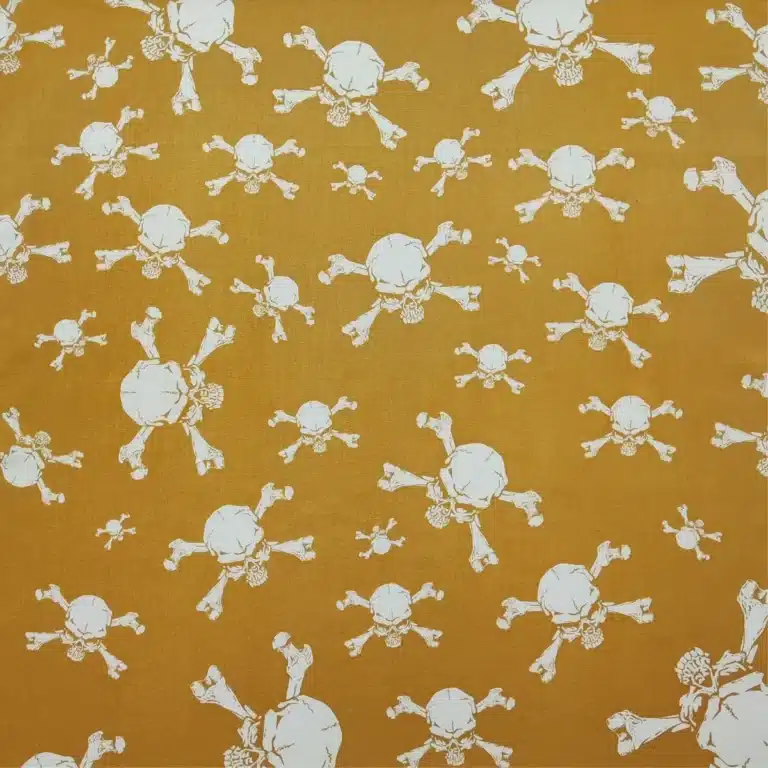 Bandana tête de mort biker - Crânes ocre