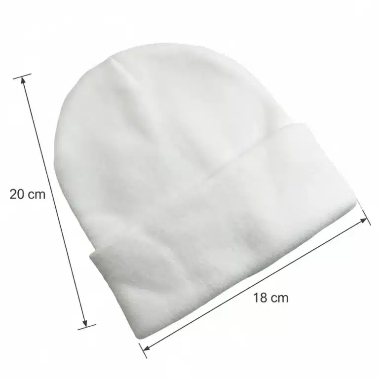 Bonnet brodé tête de mort noir