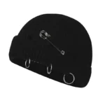 bonnet docker punk épingle - Noir