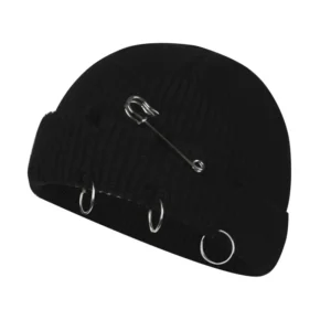 bonnet docker punk épingle - Noir