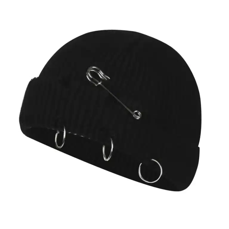 bonnet docker punk épingle - Noir