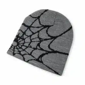 Bonnet toile d'araignée streetwear - Gris noir China Mainland