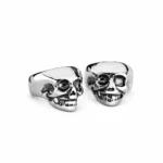 Boucle d'oreille tête de mort sans trou - EH-157