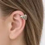 Boucle d'oreille tête de mort sans trou