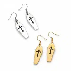 Boucles d'oreilles cercueil