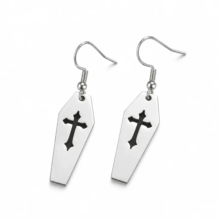 Boucles d'oreilles cercueil