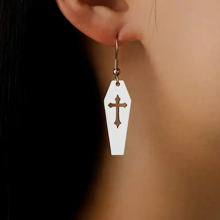 Boucles d'oreilles cercueil