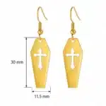 Boucles d'oreilles cercueil