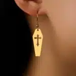 Boucles d'oreilles cercueil