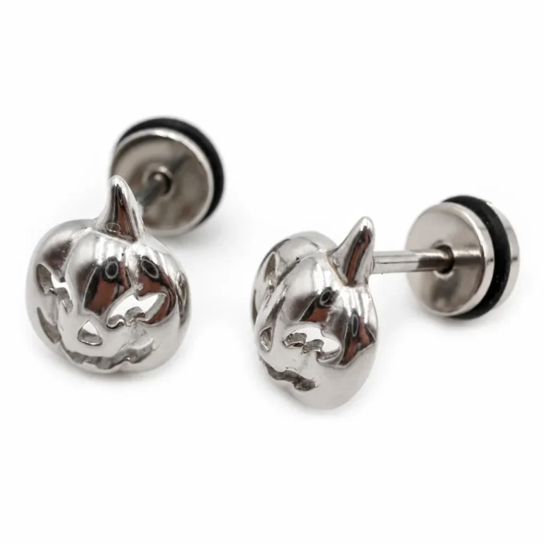 Boucles d'oreilles citrouille Halloween