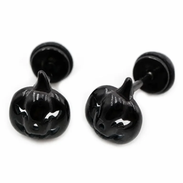 Boucles d'oreilles citrouille Halloween