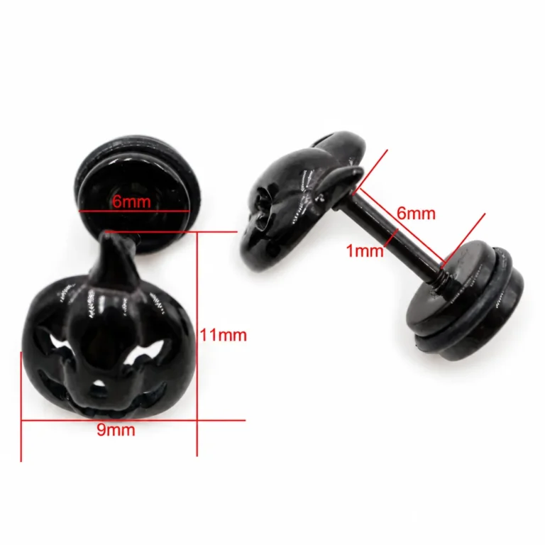 Boucles d'oreilles citrouille Halloween