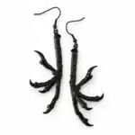 Boucles d'oreilles griffe de corbeau