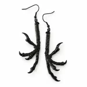 Boucles d'oreilles griffe de corbeau