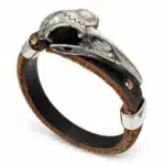 Bracelet crâne de corbeau viking