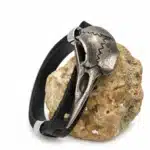 Bracelet crâne de corbeau viking