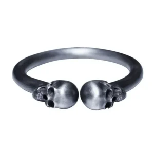 Bracelet double tête de mort