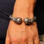 Bracelet double tête de mort