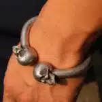 Bracelet double tête de mort