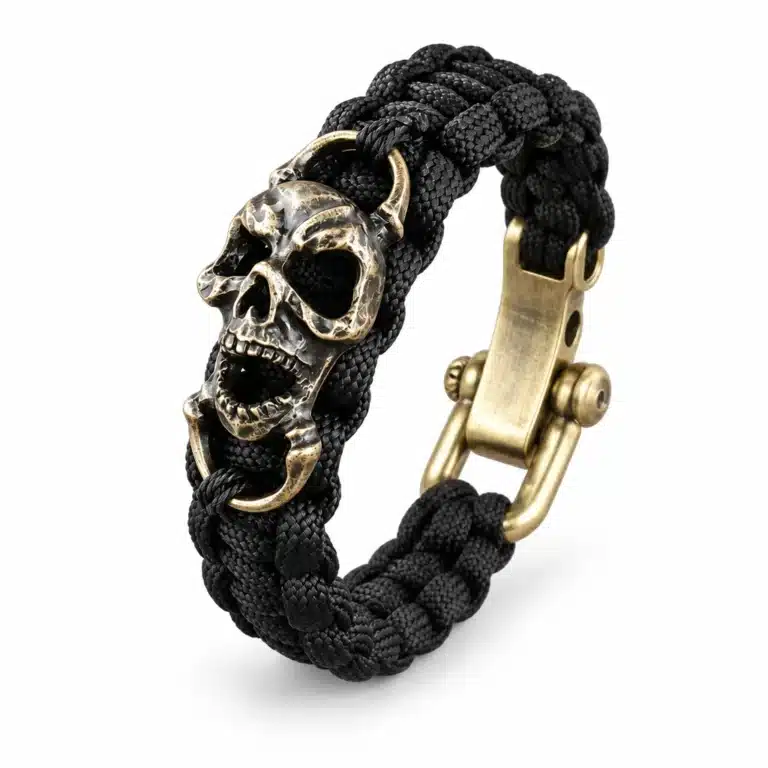 Bracelet paracorde crâne de démon