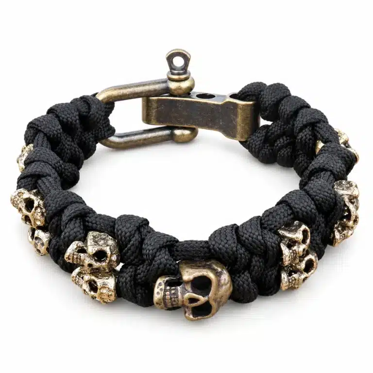 Bracelet paracorde tête de mort