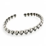 Bracelet tête de mort femme