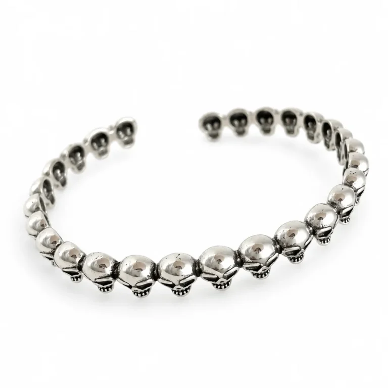 Bracelet tête de mort femme