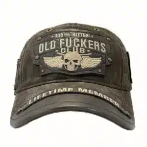 Casquette biker tête de mort vintage - 1pcs