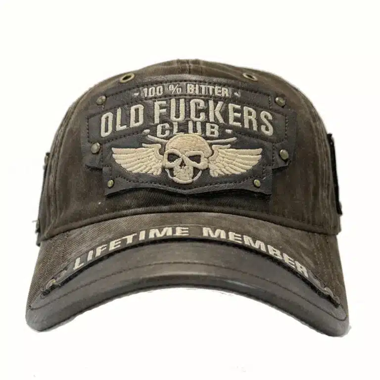 Casquette biker tête de mort vintage - 1pcs