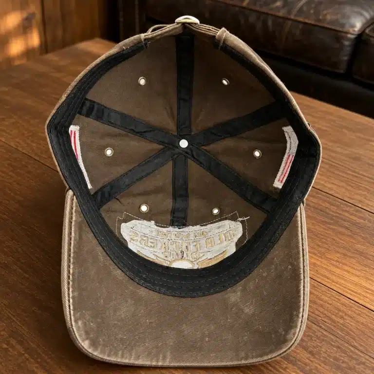 Casquette biker tête de mort vintage