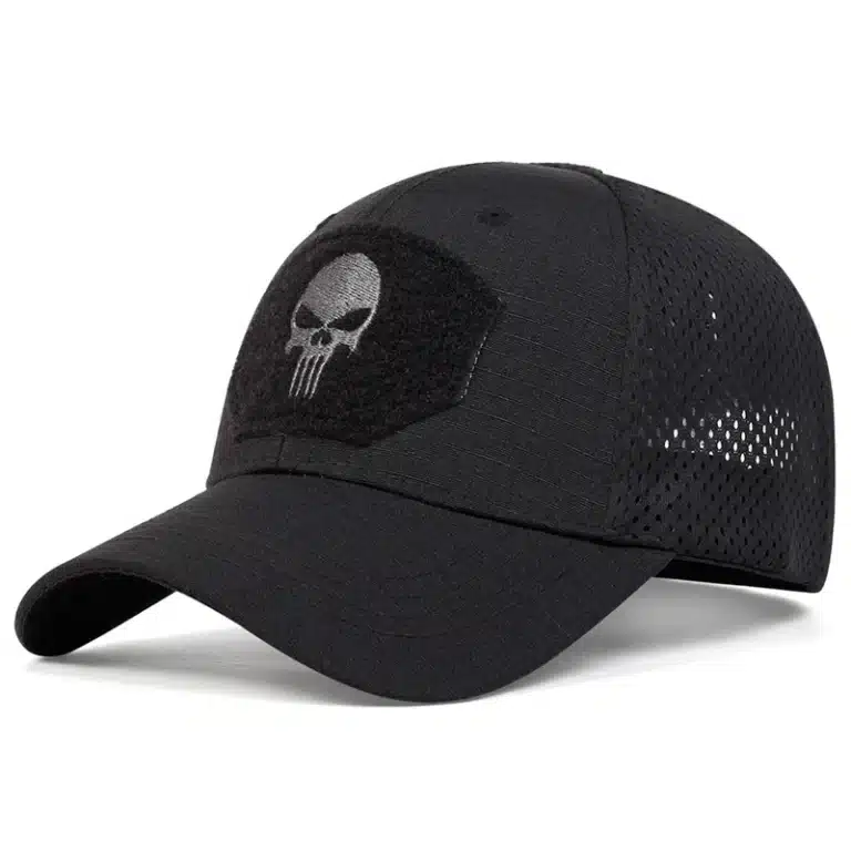 Casquette Punisher tête de mort - Noir