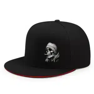 Casquette snapback tête de mort - Rouge