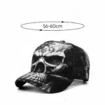 Casquette tête de mort homme