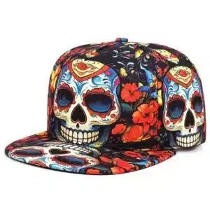Casquette tête de mort mexicaine coloré - Colorful