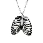 Collier cage thoracique squelette
