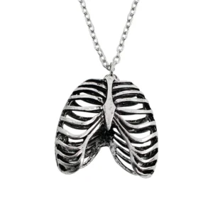 Collier cage thoracique squelette