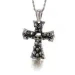 Collier croix gothique homme