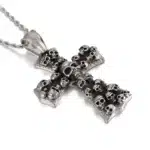 Collier croix gothique homme