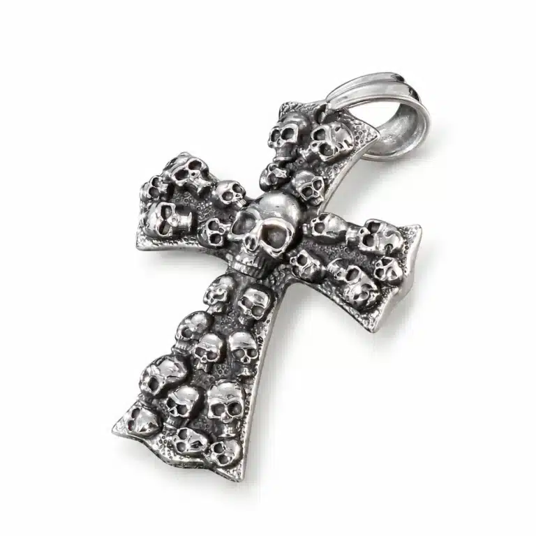 Collier croix gothique homme