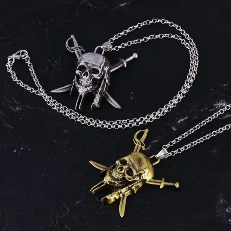 Collier tête de mort Jack Sparrow