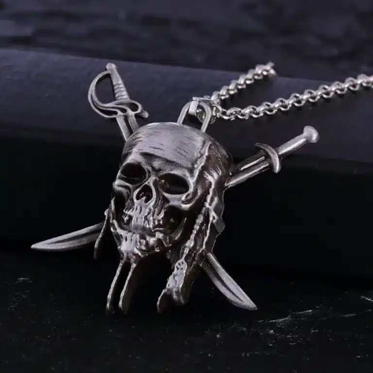 Collier tête de mort Jack Sparrow