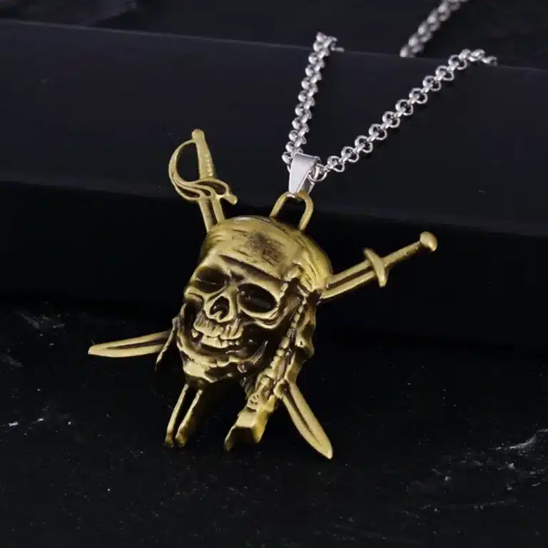 Collier tête de mort Jack Sparrow