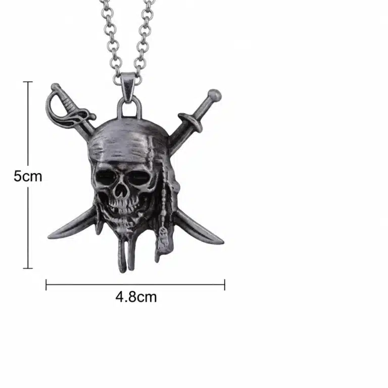 Collier tête de mort Jack Sparrow