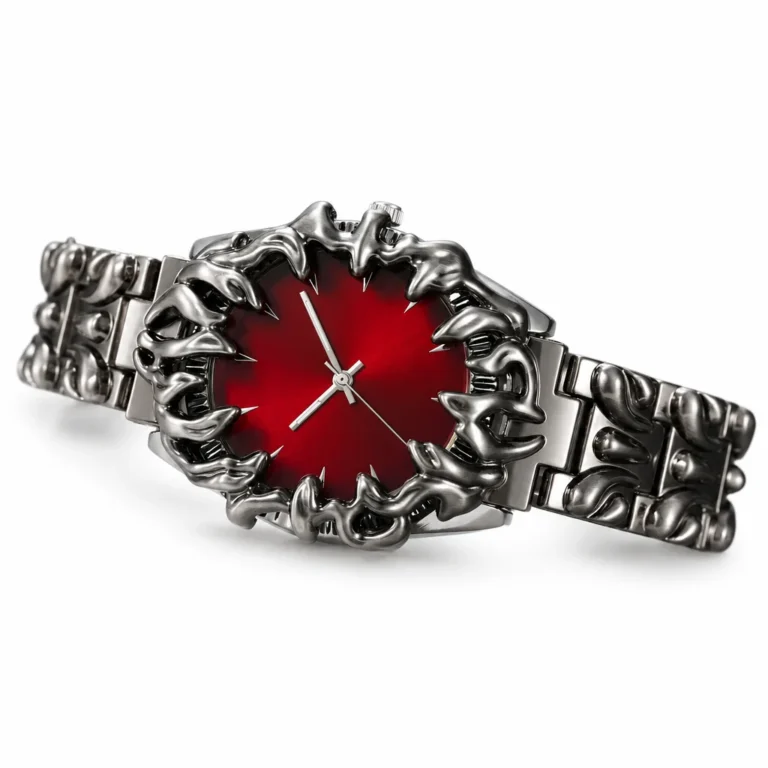 Montre gothique homme flamme