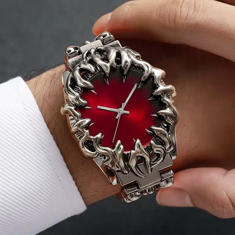 Montre gothique homme flamme